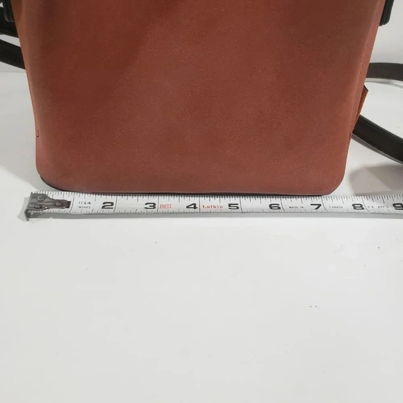 COPY - David Jones  Paris Brown Faux Leather Turnlock Crossbody. - Picture 9 of 11